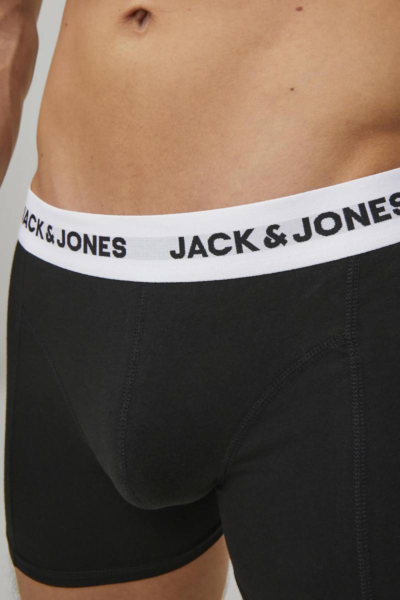 Jack & Jones Erkek Jacbasıc 3'lü Boxer 12213629 Siyah - 3