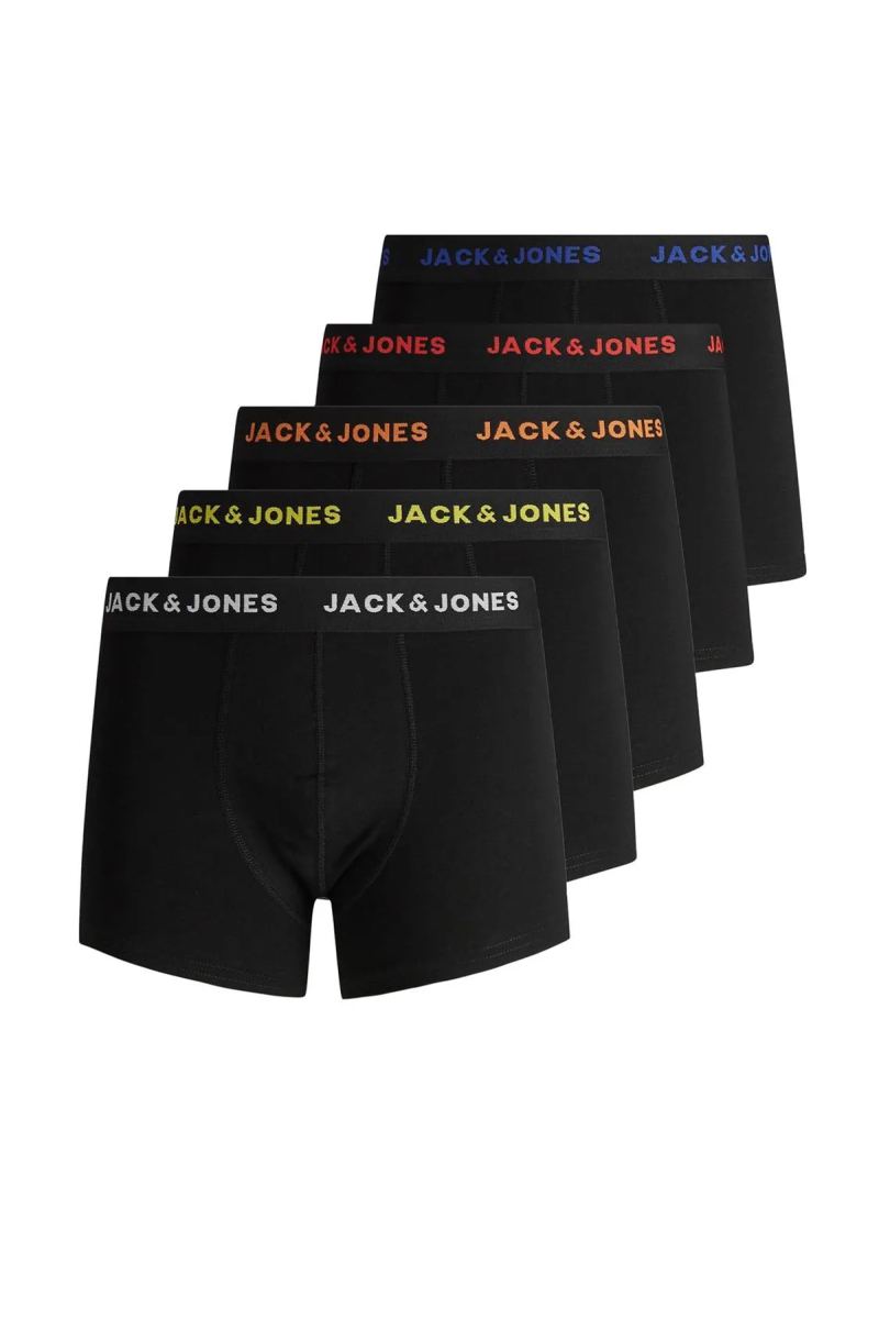 Jack & Jones Erkek Jacblack 5'li Boxer 12167028 Black Black