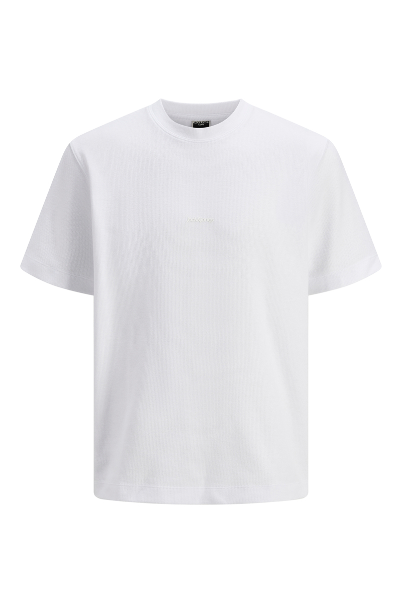 Jack & Jones Erkek Jcotarmac Relaxed Fit Bisiklet Yaka Kısa Kollu T-Shirt 12273217 Beyaz Beyaz