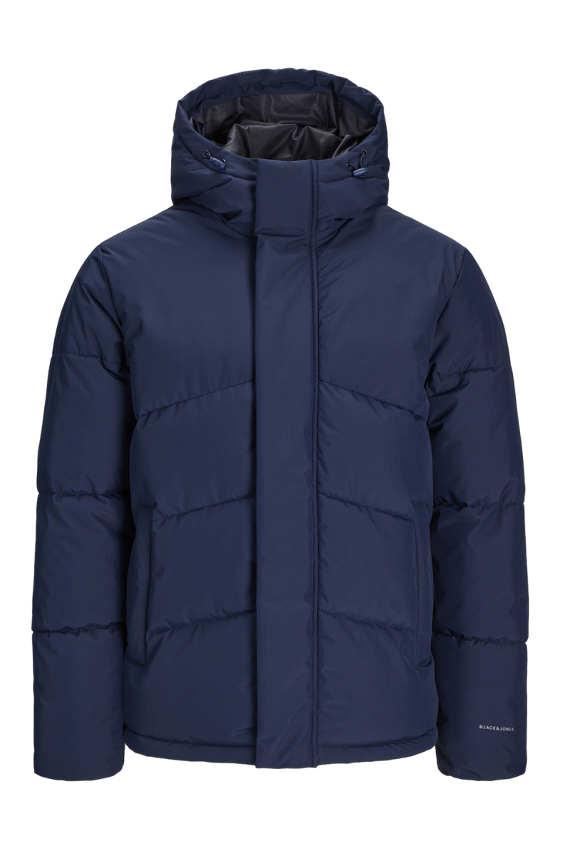 Jack & Jones Erkek Jjworld Kapüşonlu Puffer Mont 12259850 Lacivert Lacivert