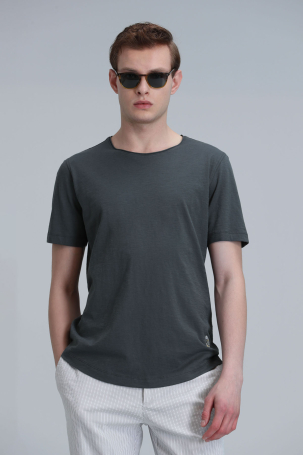 Lufian Erkek Junya Basic T-Shirt 111020203 Yeşil Yeşil